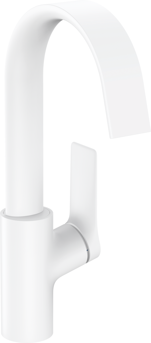 Hansgrohe Vivenis Смеситель для раковины однорычажный 210 с поворотным изливом, цвет: матовый белый 75032700