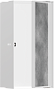 Hansgrohe XtraStoris Rock Полка в нишу встраиваемая 30х14х30h см, с дверью, цвет: матовый белый 56088700
