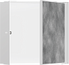 Hansgrohe XtraStoris Rock Полка в нишу встраиваемая 30х14х30h см, с дверью, цвет: матовый белый 56091700