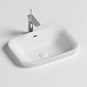 Ceramicanova Element Раковина в столешницу 58х40 см, без перелива, цвет: белый глянцевый CN6041