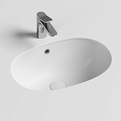 Ceramicanova Element Раковина под столешницу 56х42 см, без перелива, цвет: белый глянцевый CN6043
