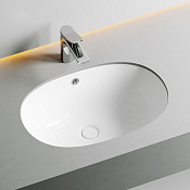 Ceramicanova Element Раковина в столешницу 56,5х38,5 см, с переливом, цвет: белый глянцевый CN6044