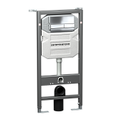 Ceramicanova Envision Инсталляция для унитаза 50х16х114h см, 2 клавиши смыва, цвет: черный матовый CN1002B