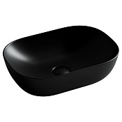 Ceramicanova Element Раковина чаша 45,5х32,5 см, без перелива, цвет: черный матовый CN6009MB
