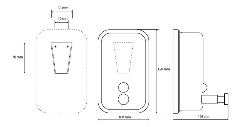 Bemeta Hotel Дозатор для жидкого мыла, цвет: хром 106109091