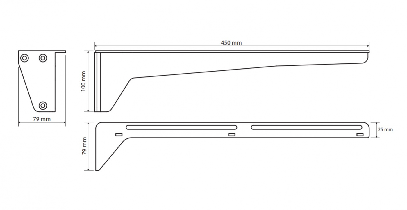 Bemeta Hotel Кронштейн для умывальника 7,9x45x10h см, цвет: белый 201541044