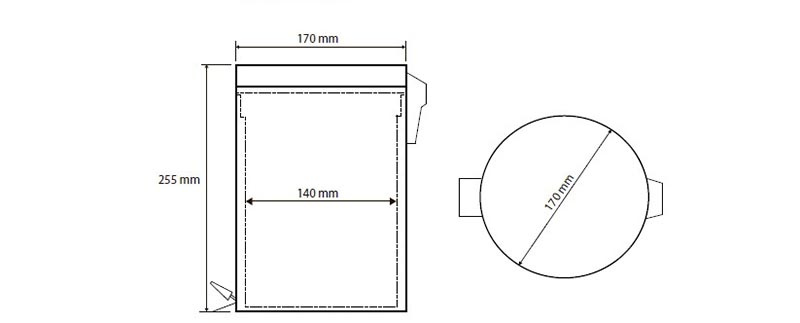 Bemeta Ведро для мусора на 3 л, цвет: хром 104315025