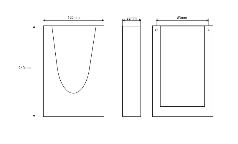 Bemeta Держатель для пластиковых мешков, подвесной, 12x3,2x24h см, цвет: белый 101403094