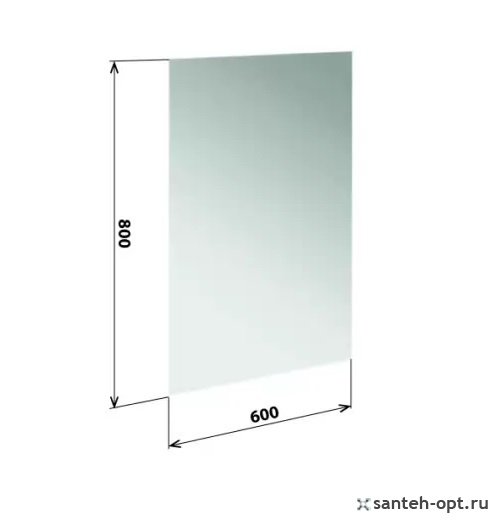 Bemeta Зеркало прямоугольное, подвесное 60x80h см, цвет: хром 101301652