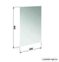 Bemeta Зеркало прямоугольное, подвесное 60x80h см, цвет: хром 101301652