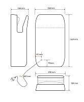 Bemeta Сушилка для рук, автоматическая, подвесная, 29,8x18,4x66,9h см, цвет: белый 924224104