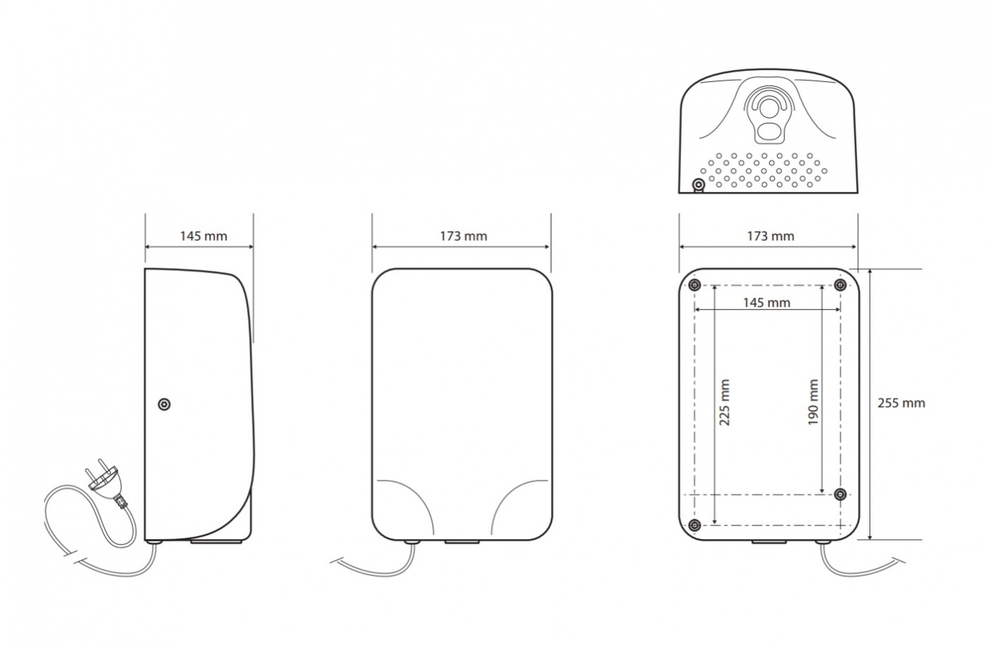 Bemeta Сушилка для рук, автоматическая, подвесная, 17,3x14,45x25,5h см, цвет: хром 924224135