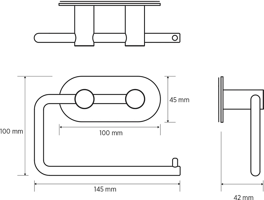 Bemeta Easy Держатель туалетной бумаги открытый, подвесной, цвет: хром 163112021