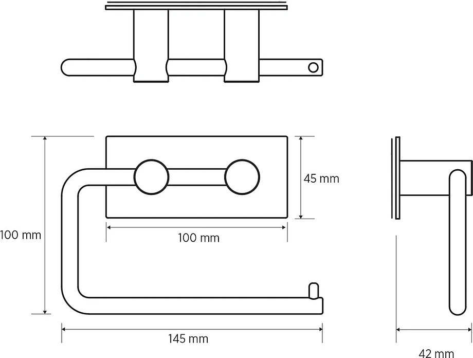 Bemeta Easy Держатель туалетной бумаги открытый, подвесной, цвет: хром 163112221