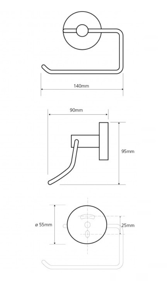 Bemeta Omega Держатель для туалетной бумаги, правый, цвет: хром 104112042R