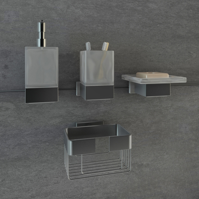 Duravit Karree Мыльница-решетка, подвесная, цвет: хром 99531000