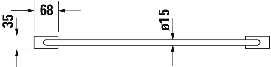 Duravit Karree Полотенцедержатель подвесной 66,8 см, цвет: хром 0099591000