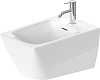 Duravit Viu Биде подвесное 37x57 cм с 1 отвер. под смеситель, без покрытия Wondergliss, цвет: белый 2292150000