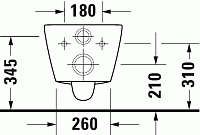 Duravit D-Neo Унитаз подвесной Rimless 37x54x36h см, цвет: белый 2577090000