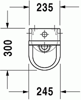 Duravit Starck 3 Писсуар подвесной 24,5х30x70h см, цвет: белый 08262500001