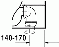 Duravit DuraStyle Унитаз комбинированный напольный 37x63x42h см, цвет: белый 21550900001