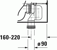 Duravit DuraStyle Унитаз комбинированный напольный 37x63x42h см, цвет: белый 21550900001