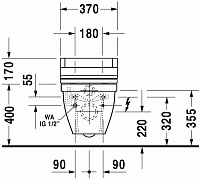 Duravit Starck 3 Унитаз подвесной 37x62x38h см, цвет: белый 22265900001