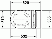 Duravit Starck 3 Унитаз подвесной 37x62x38h см, цвет: белый 22265900001