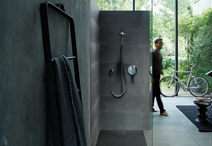 Duravit Stonetto Душевой поддон 90х90x5h см, цвет: антрацит 720146680000000