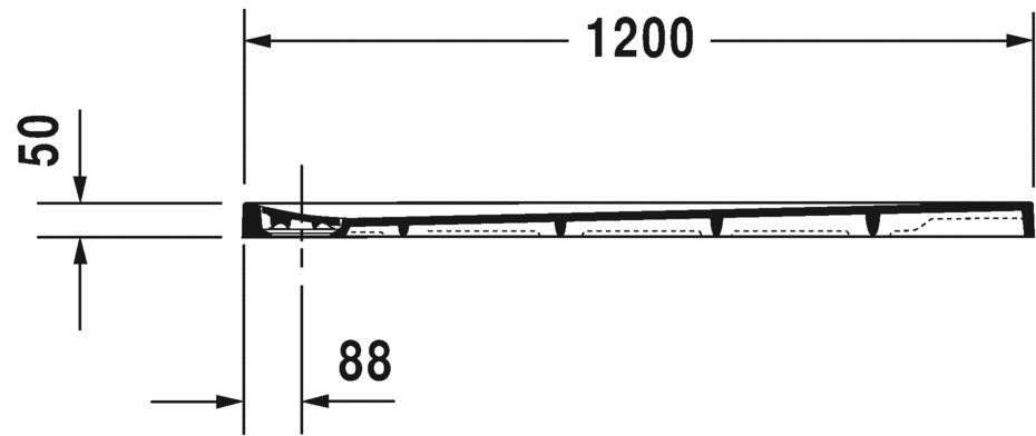 Duravit Stonetto Душевой поддон 120х90x5h см, цвет: антрацит 720149680000000
