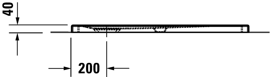 Duravit Tempano Душевой поддон сверхплоский 100х90x4h см, цвет: белый 720195000000000