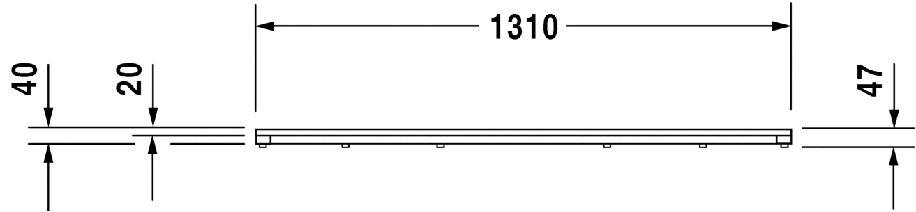 Duravit Blue Moon Деревянная решетка для ванны, цвет: тик 790851000000000