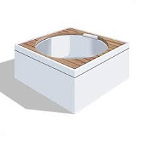 Duravit Blue Moon Деревянная решетка для ванны, цвет: тик 790851000000000