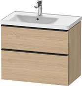 Duravit D-Neo Тумба под раковину с 2-мя ящ. 78,4x45,2x62,5h см, цвет: дуб натур. DE435703030