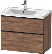 Duravit D-Neo Тумба под раковину с 2-мя ящ. 78,4x45,2x62,5h см, цвет: орех натур. DE435707979