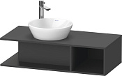 Duravit D-Neo Тумба под раковину слева подвесная 100x48x26h см, цвет: графит матовый DE491904949