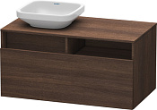 Duravit DuraStyle Тумба под раковину слева с 1-им ящ. 100x55x50h см, цвет: каштан темн. DS6784L5353