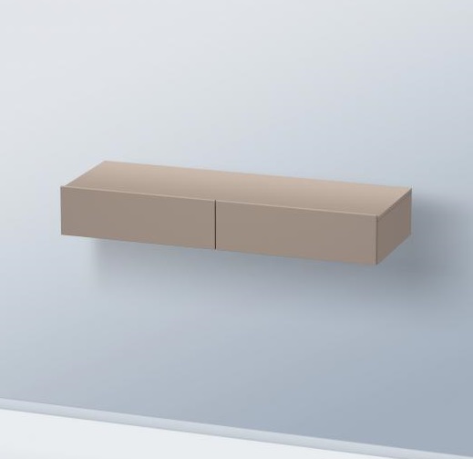 Duravit DuraStyle Полка подвесная прямоугольная 120х44 см, цвет: базальт матовый DS827104343