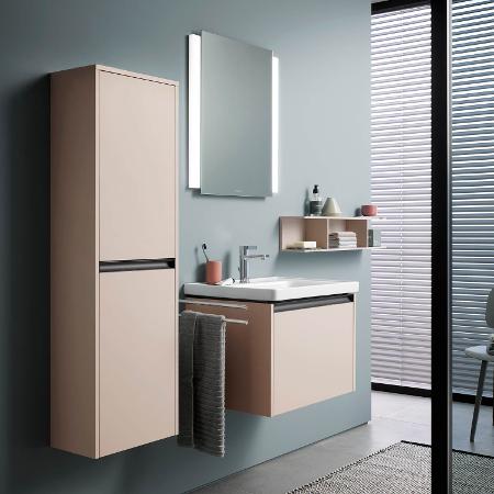 Duravit Ketho.2 Шкаф подвесной 40х24х132h см, цвет: дуб терра K21319L35350000