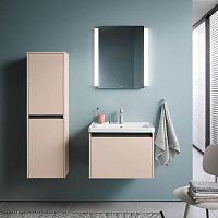 Duravit Ketho.2 Шкаф подвесной 40х24х132h см, цвет: графит матовый K21319L49490000