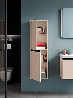 Duravit Ketho.2 Шкаф подвесной 40х24х132h см, цвет: графит суперматовый K21319L80800000