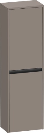 Duravit Ketho.2 Шкаф подвесной 40х24х132h см, цвет: базальт матовый K21319R43430000