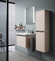 Duravit Ketho.2 Шкаф подвесной 40х24х132h см, цвет: графит суперматовый K21319R80800000