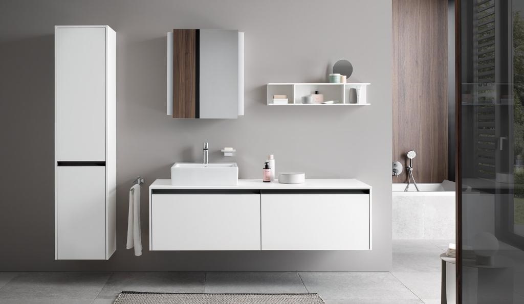 Duravit Ketho.2 Шкаф подвесной 40х36х176h см, цвет: белый глянцевый K21329L22220000
