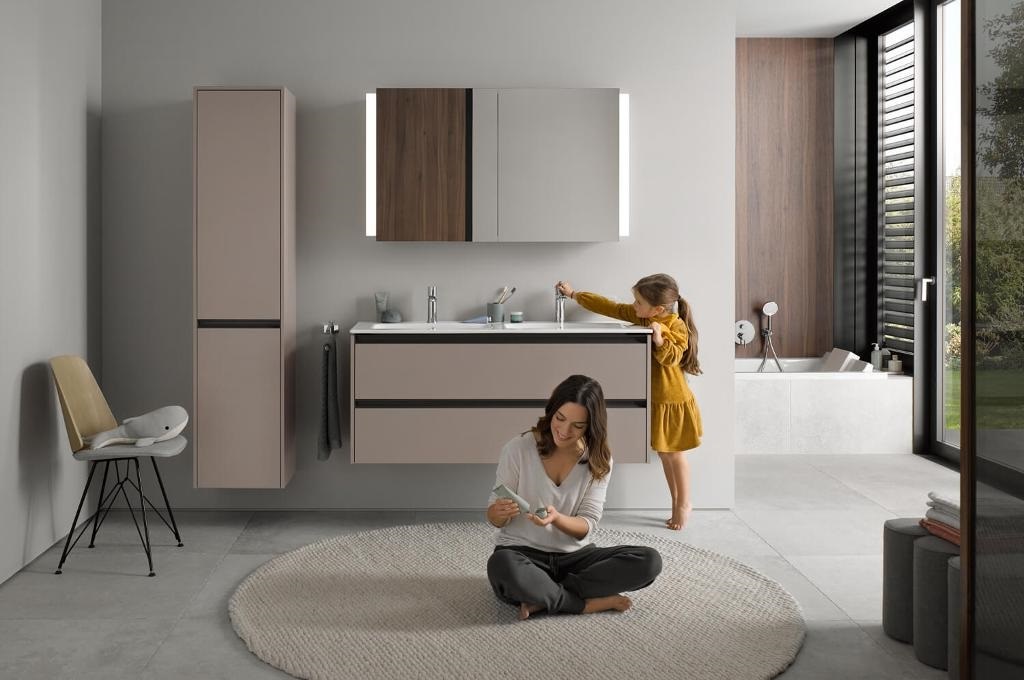 Duravit Ketho.2 Шкаф подвесной 40х36х176h см, цвет: белый глянцевый K21329L22220000