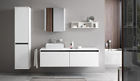Duravit Ketho.2 Шкаф подвесной 40х36х176h см, цвет: графит суперматовый K21329L80800000