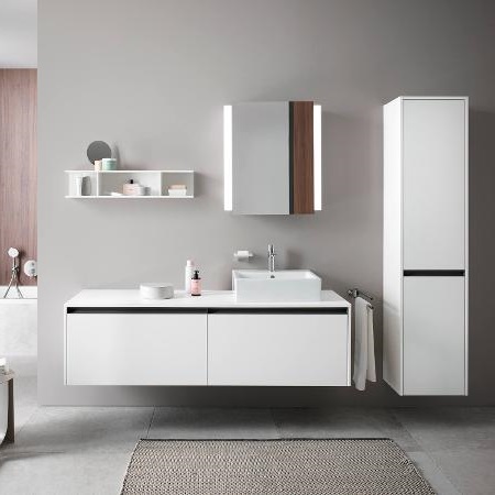 Duravit Ketho.2 Шкаф подвесной 40х36х176h см, цвет: дуб черный K21329R16160000