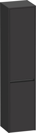 Duravit Ketho.2 Шкаф подвесной 40х36х176h см, цвет: графит суперматовый K21329R80800000