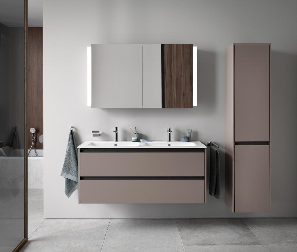Duravit Ketho.2 Шкаф подвесной 40х36х176h см, цвет: белый суперматовый K21329R84840000