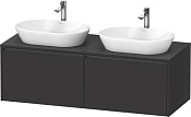 Duravit Ketho.2 Тумба под две раковины 140x55x45,9h см, цвет: графит супермат. K24888B80800000
